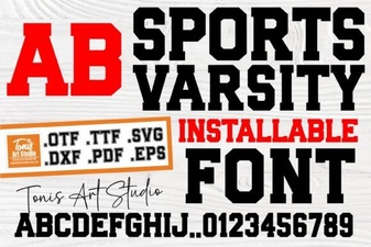 Sports Varsity Font Design Ideas