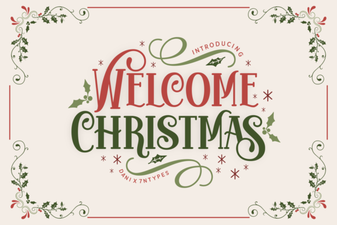Welcome Christmas Font Design Ideas for Creative Projects
