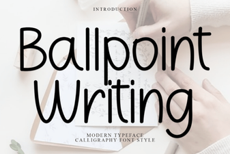 Ballpoint Writing Font for Creative Projects