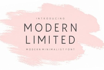 Modern Limited Font for Creative Design Projects
