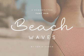 Beach Waves Duo Font for Creative Projects