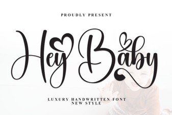 Hey Baby Font Design Ideas and Uses