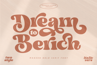 Dream to Berich Font Design Project
